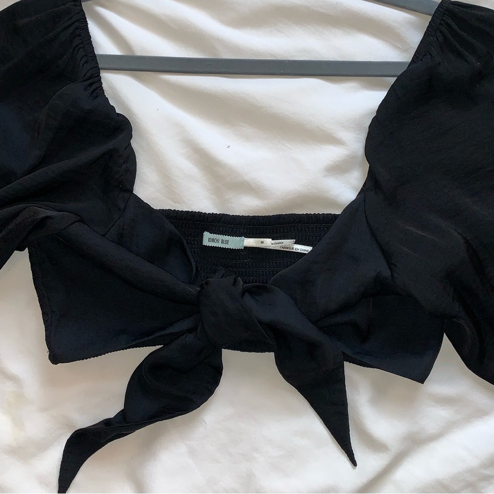Satin tie crop top from Urban Outfitters size M - Picture 2 of 3